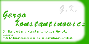 gergo konstantinovics business card